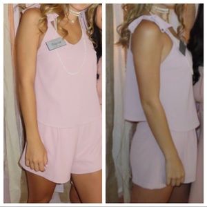 She + Sky Blush Romper